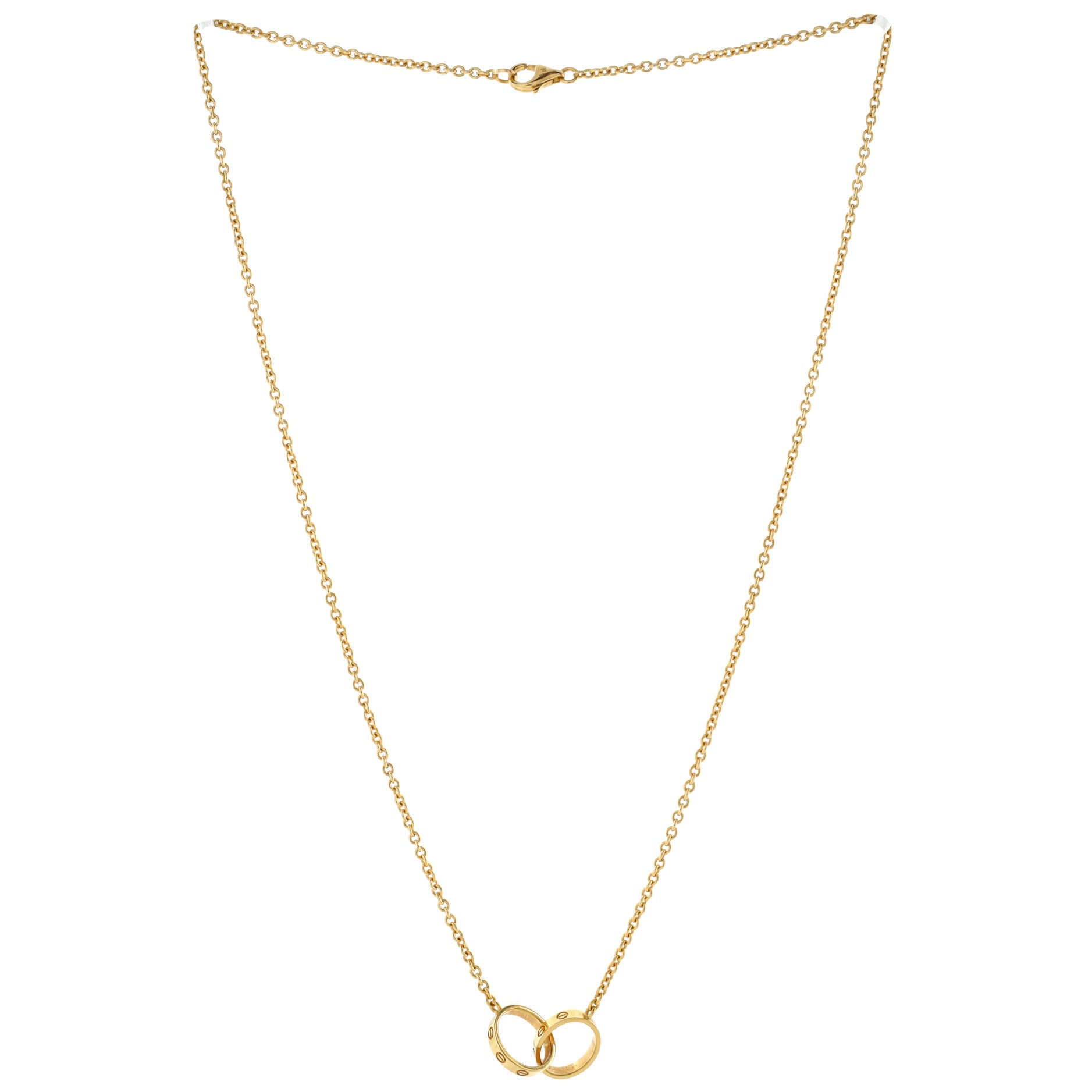 Love Interlocking Necklace 18K Yellow Gold