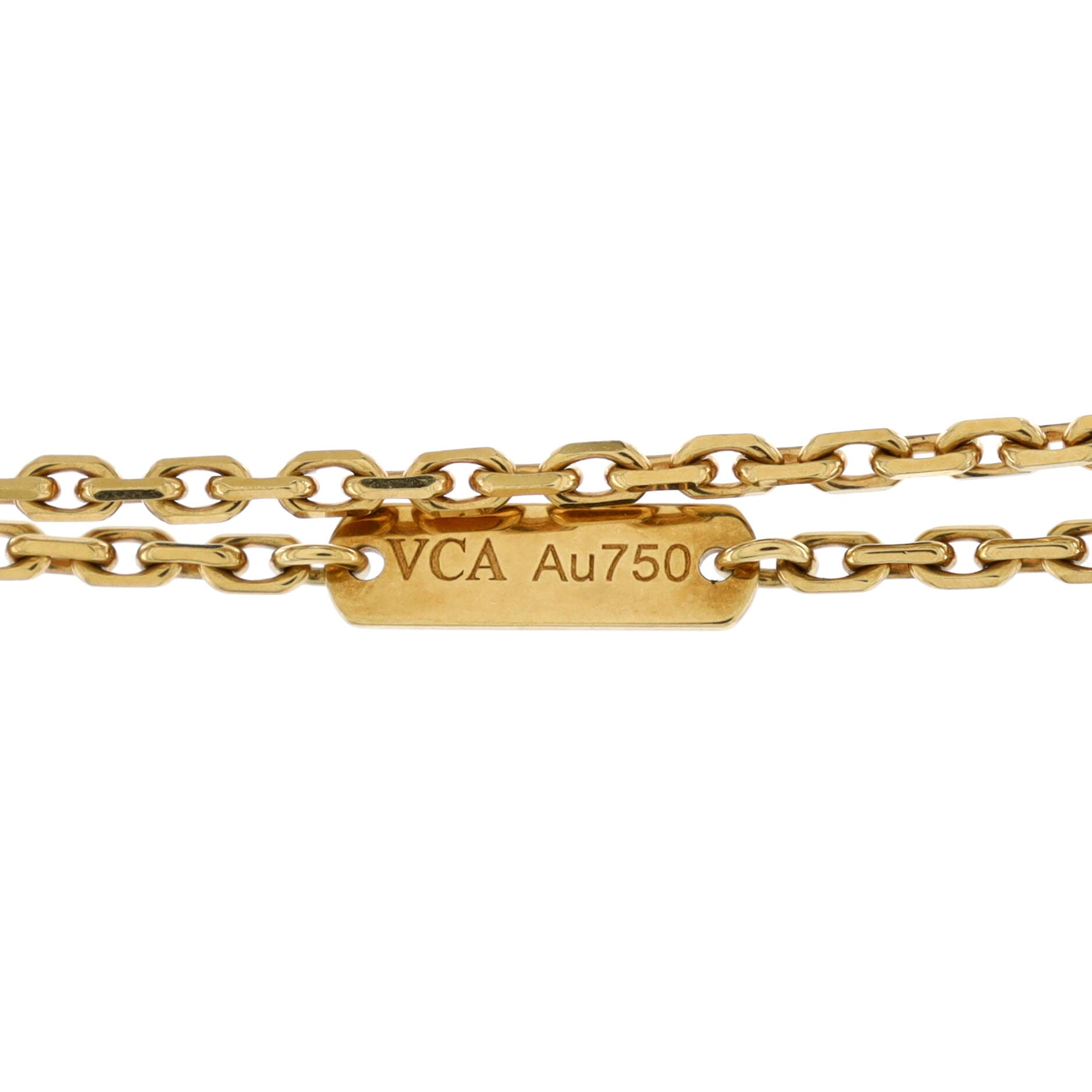 Magic Alhambra Pendant Necklace 18K Yellow Gold and Onyx