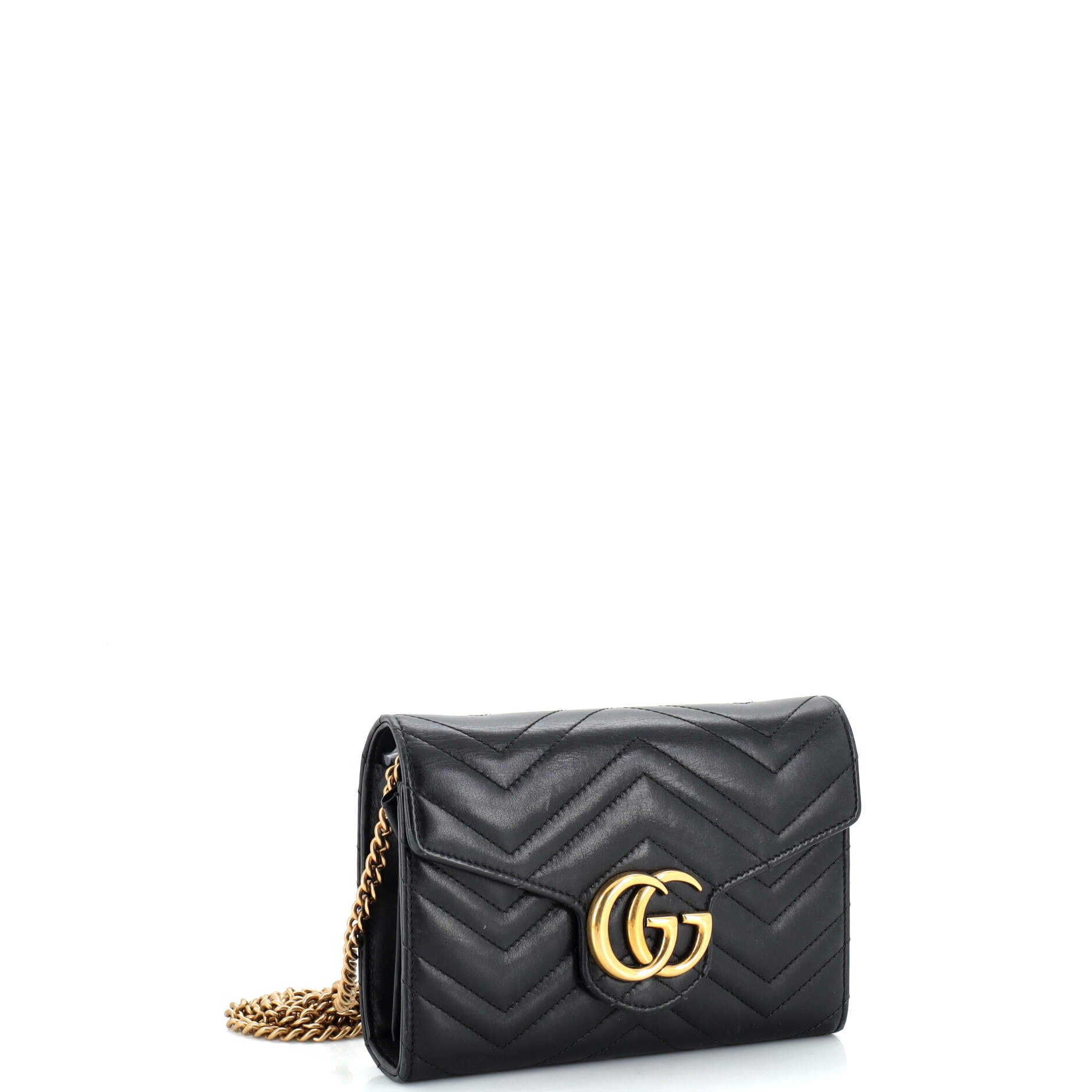 GG Marmont Chain Wallet Matelasse Leather Mini