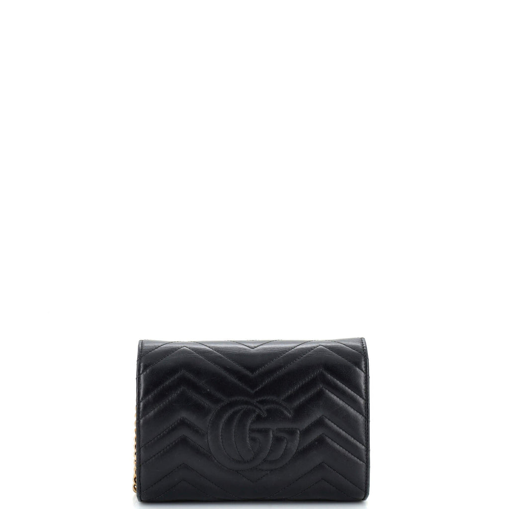 GG Marmont Chain Wallet Matelasse Leather Mini