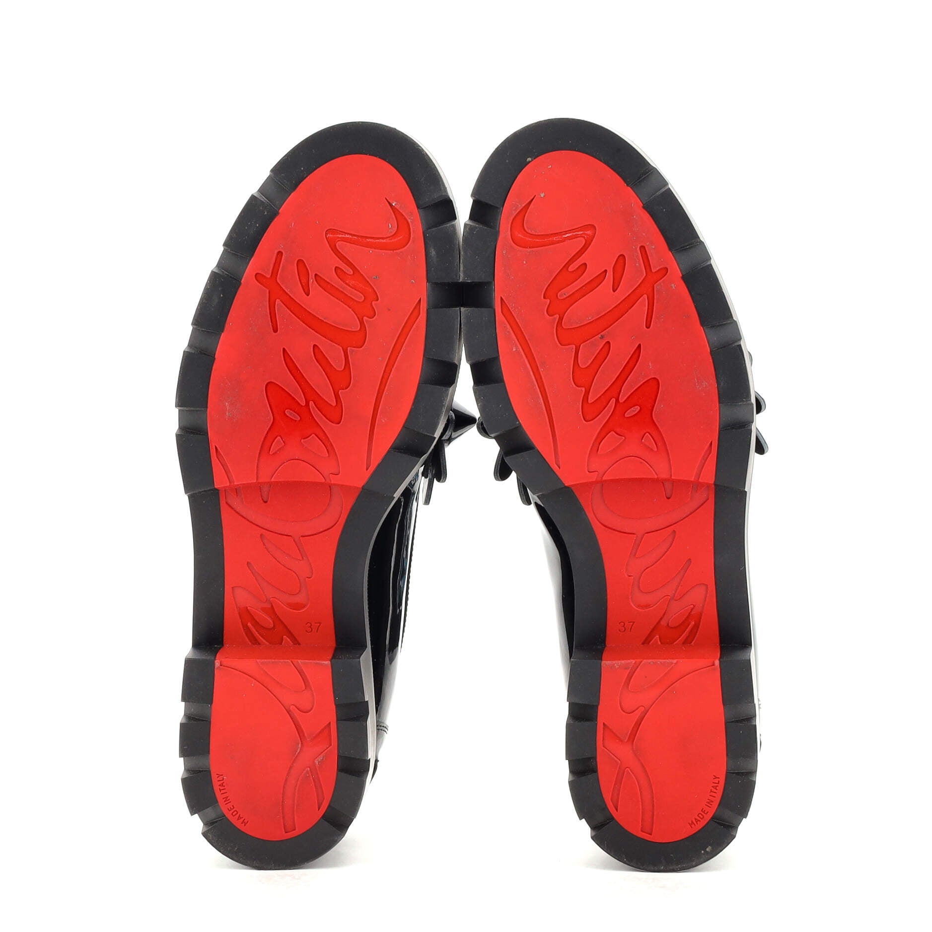 Women's Daisy Spikes Lug Sole Loafers Patent