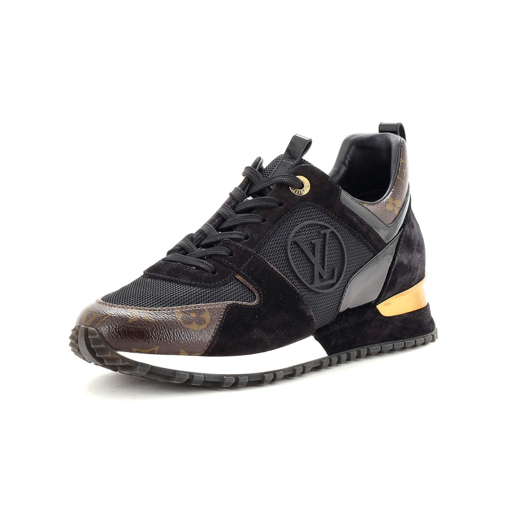 Women's Run Away Sneakers Mesh with Monogram Canvas and Leather
