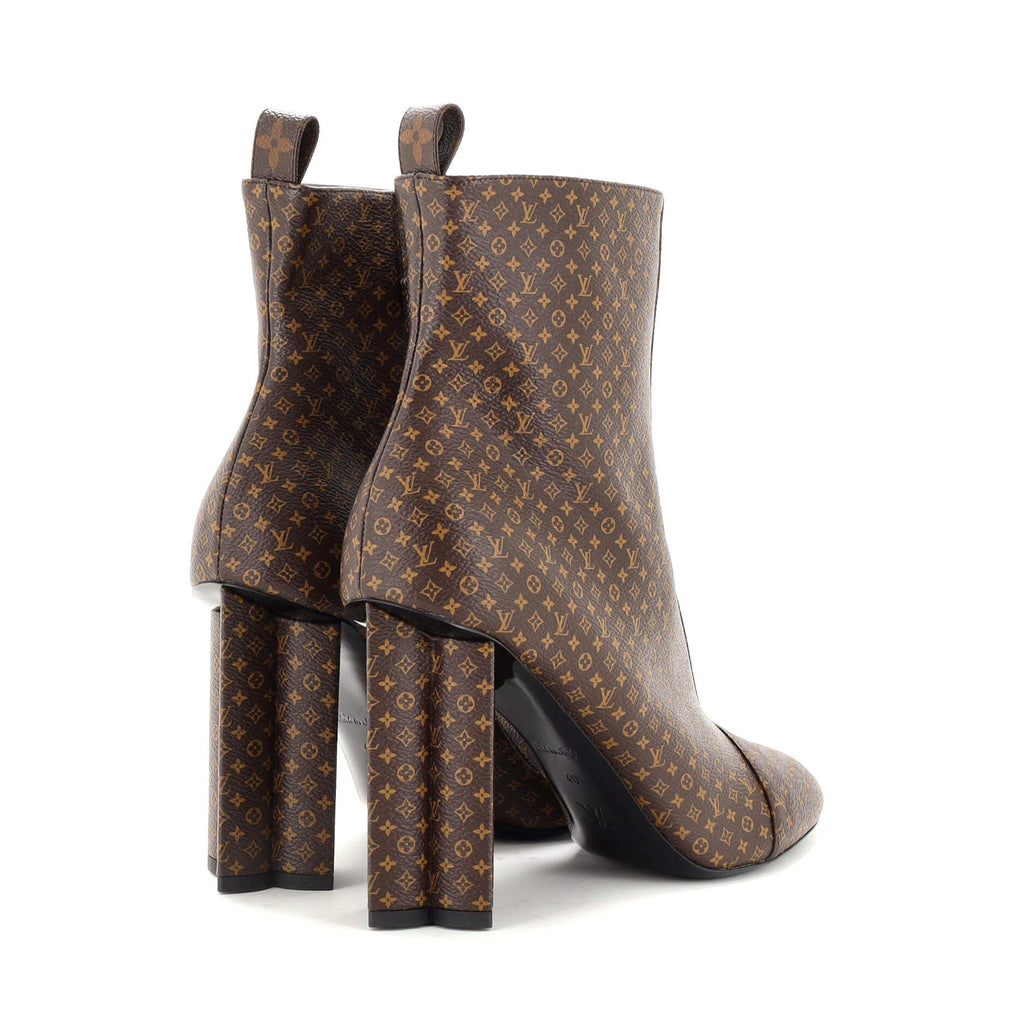Women's Silhouette Ankle Boots Nano Monogram Canvas
