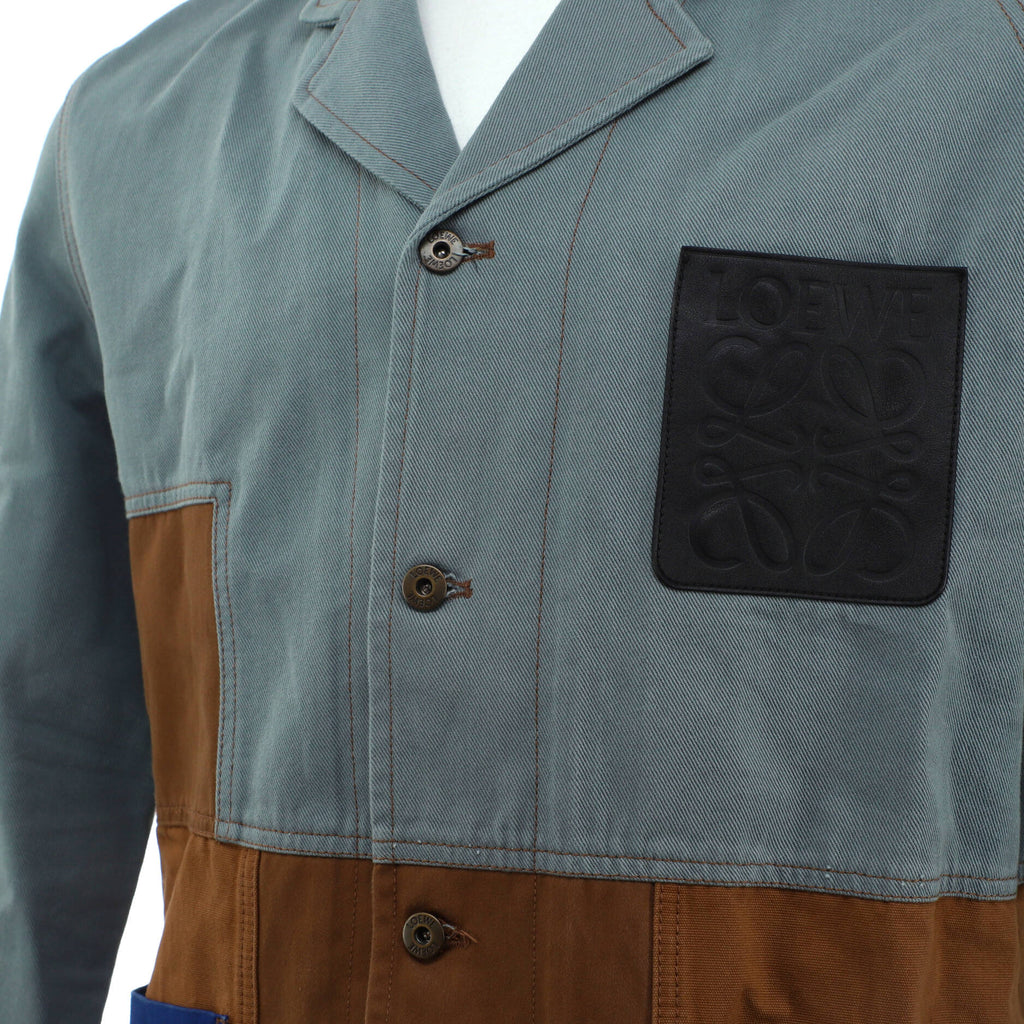 Men's Anagram Patchwork Jacket Cotton