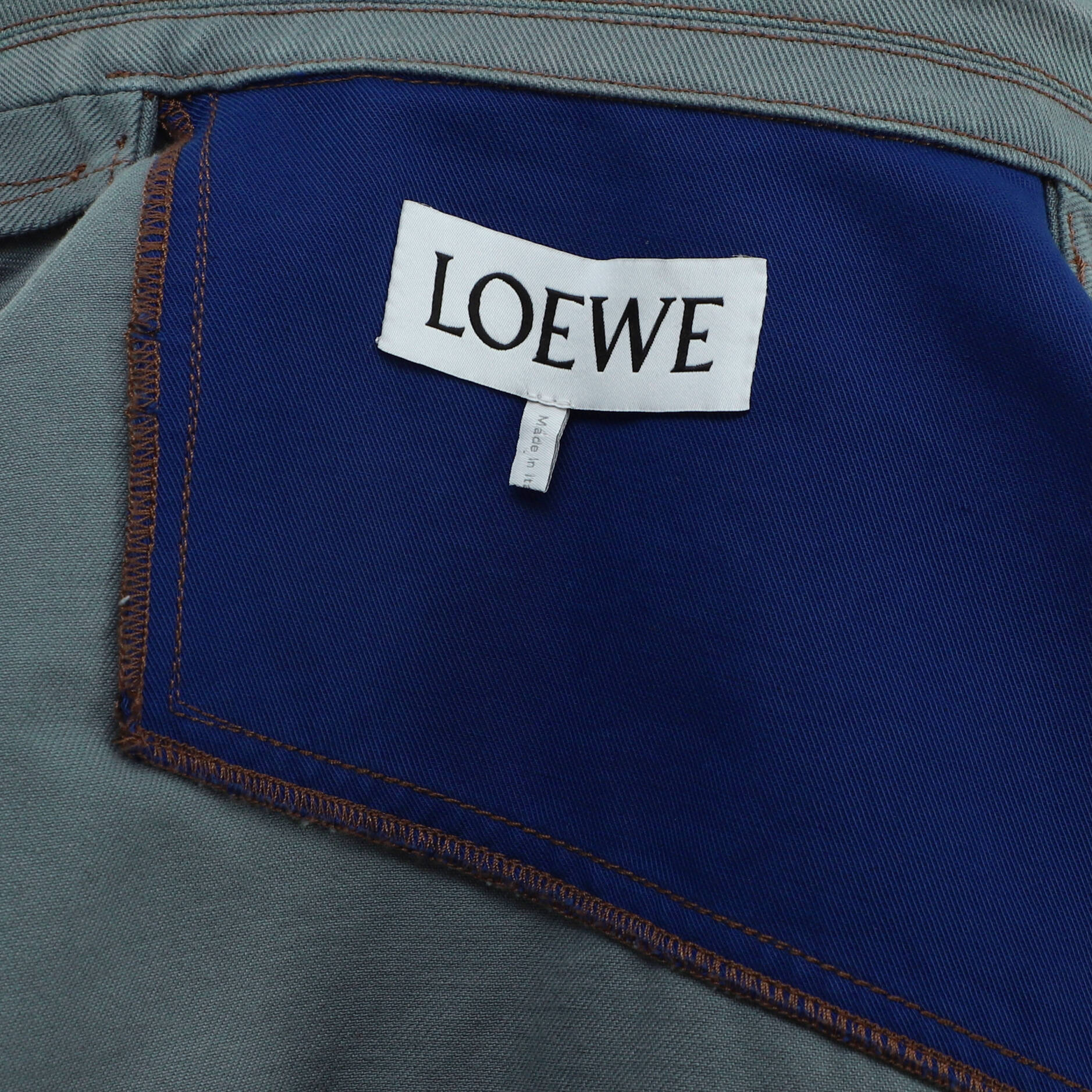 Men's Anagram Patchwork Jacket Cotton