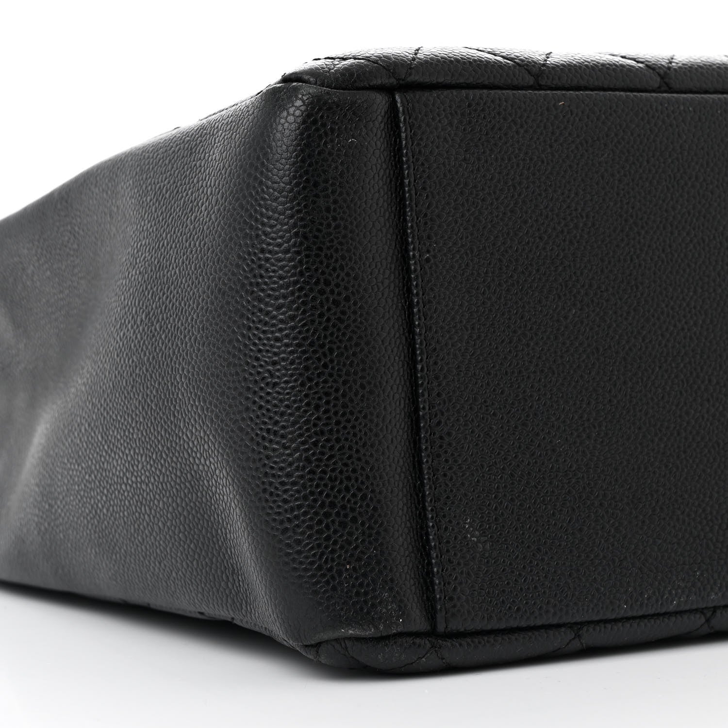 Caviar Quilted Grand Shopping Tote GST Black
