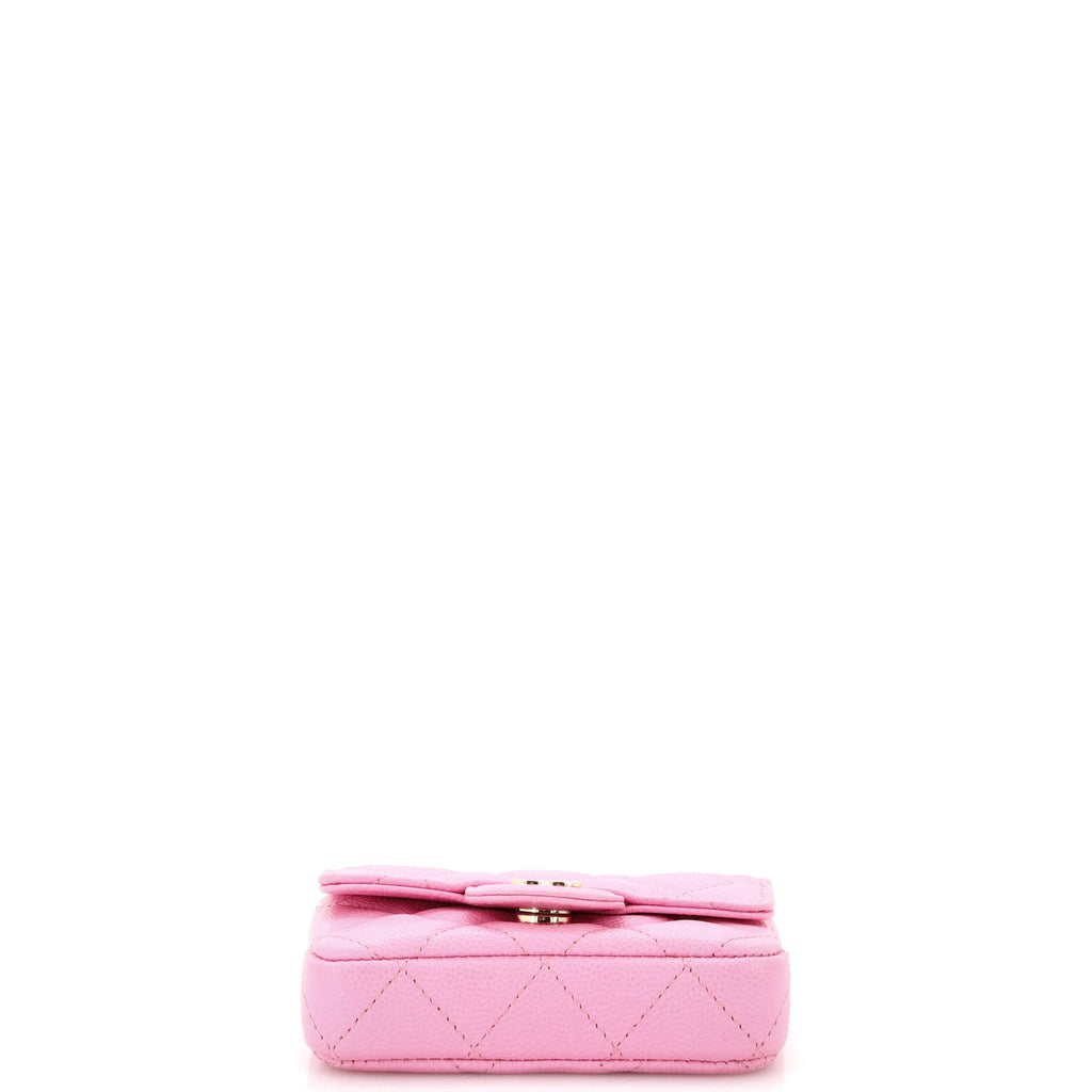 Classic Flap Chain Belt Bag Quilted Caviar Mini