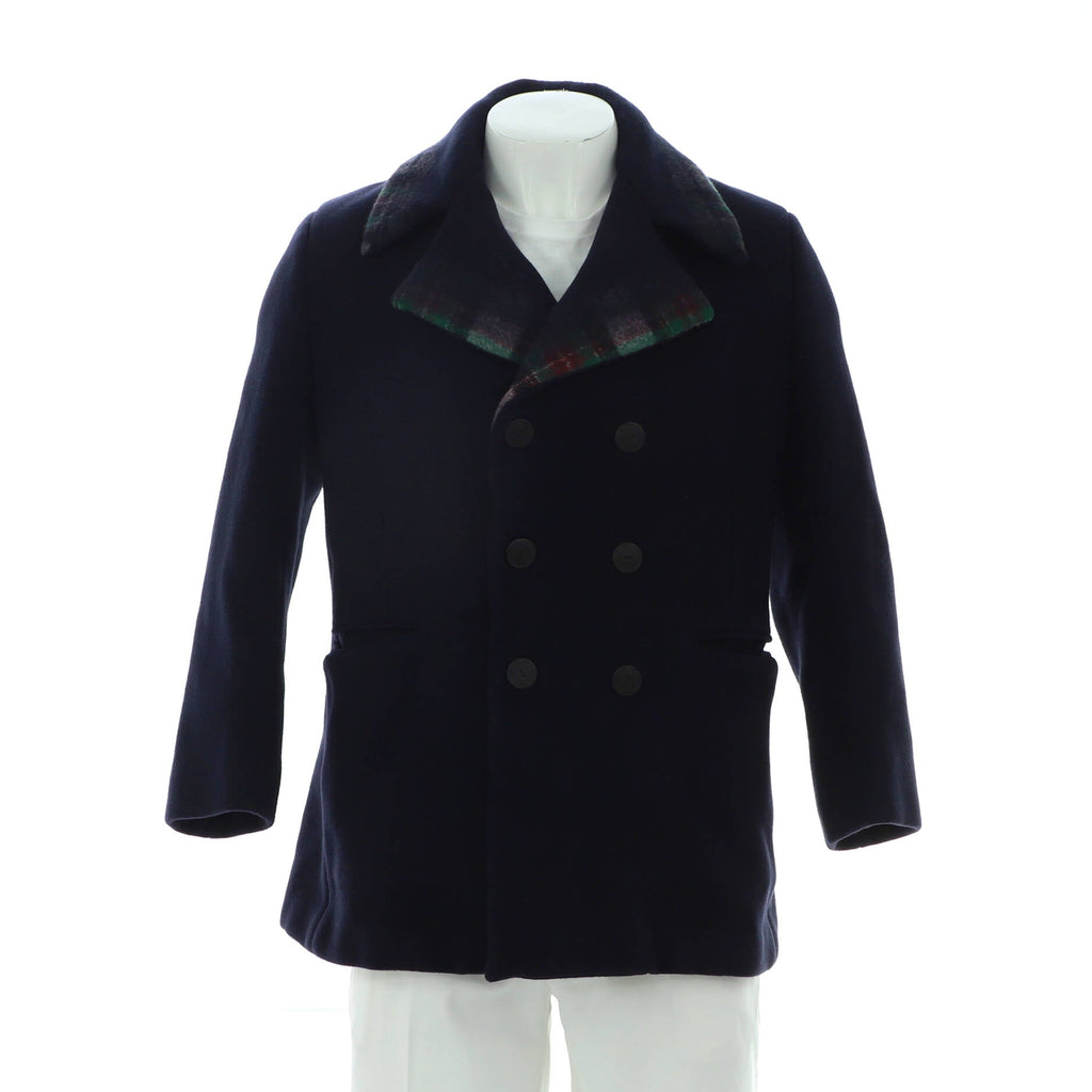 Men's Double Breasted Peacoat Wool and Cashmere