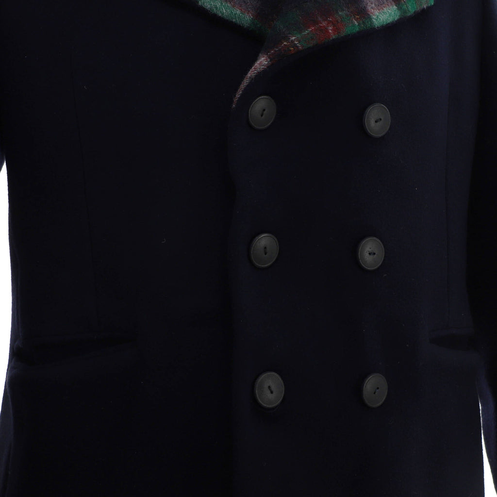 Men's Double Breasted Peacoat Wool and Cashmere