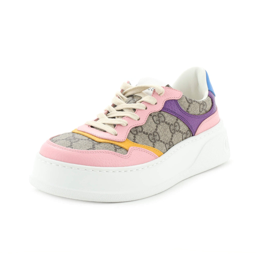 Women's Dali Platform Sneakers GG Coated Canvas and Leather