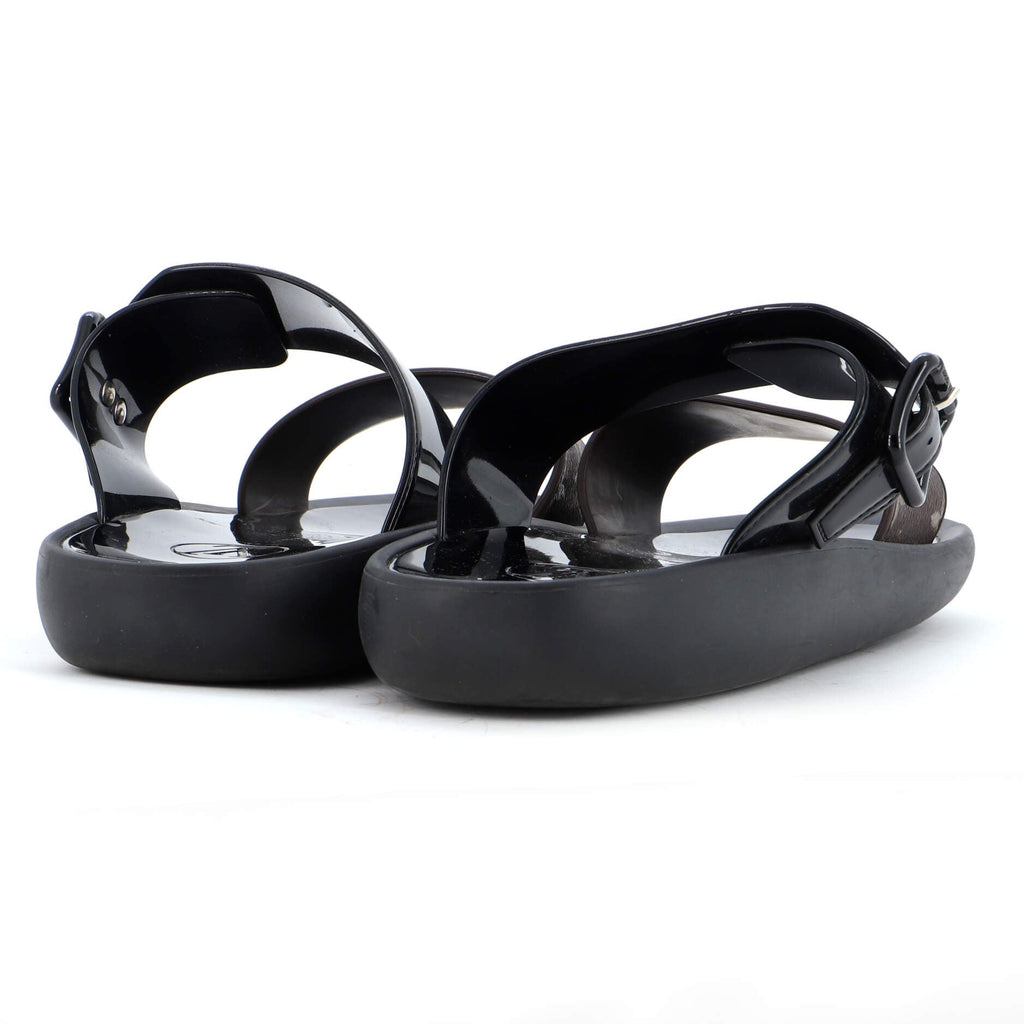 Women's Sunbath Flat Mule Sandals Monogram Canvas and Rubber