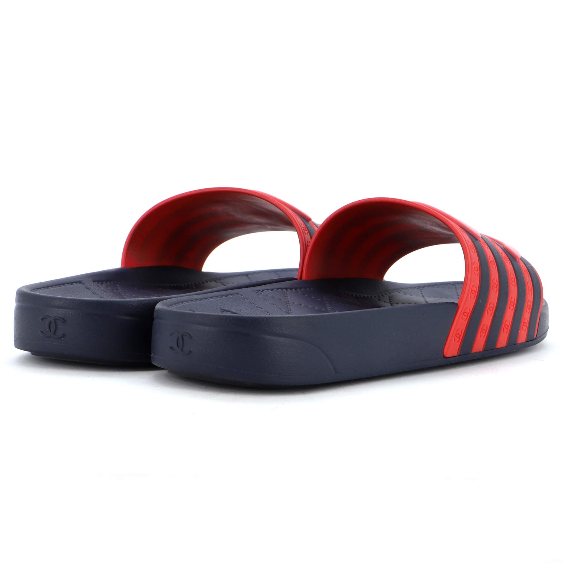 Women's CC Flat Slide Sandals Rubber