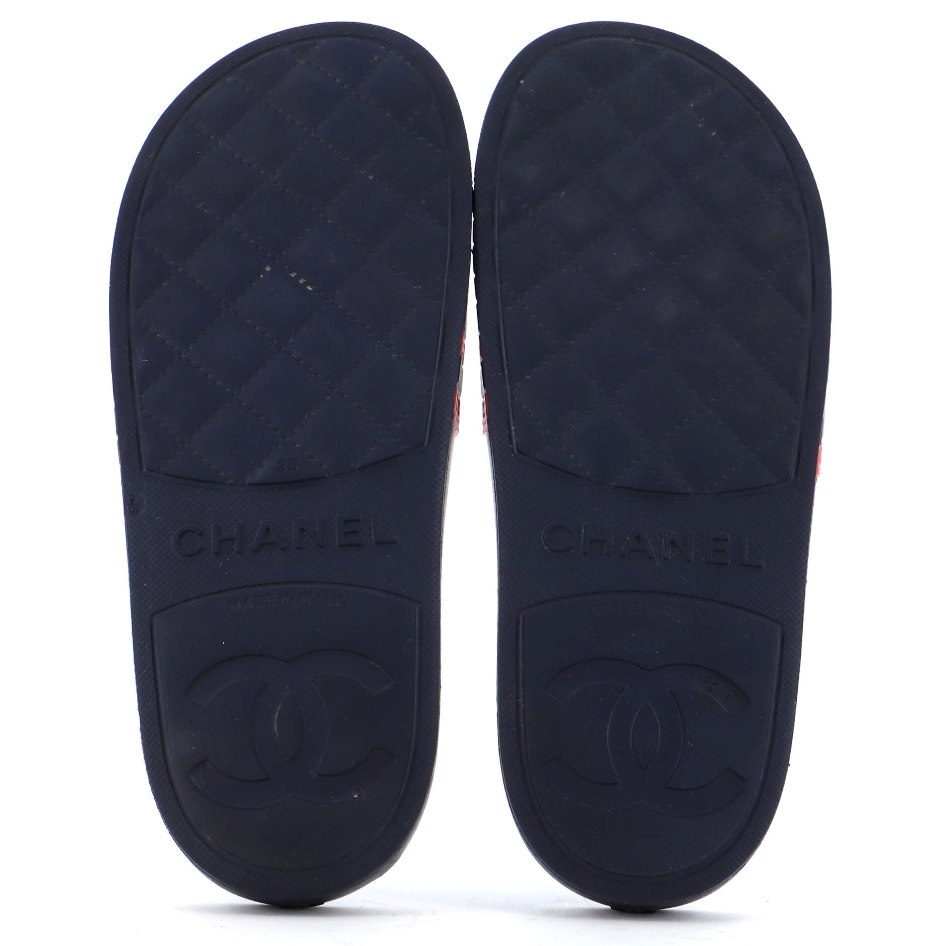 Women's CC Flat Slide Sandals Rubber