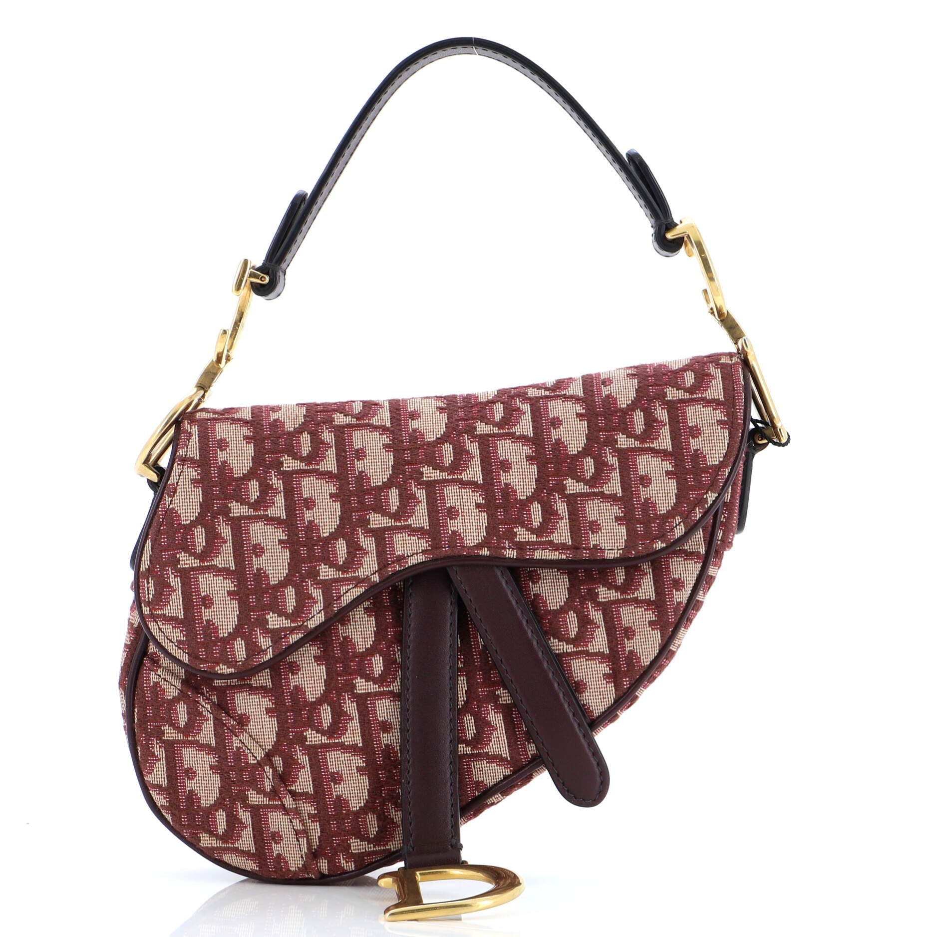 Saddle Handbag Oblique Canvas Mini