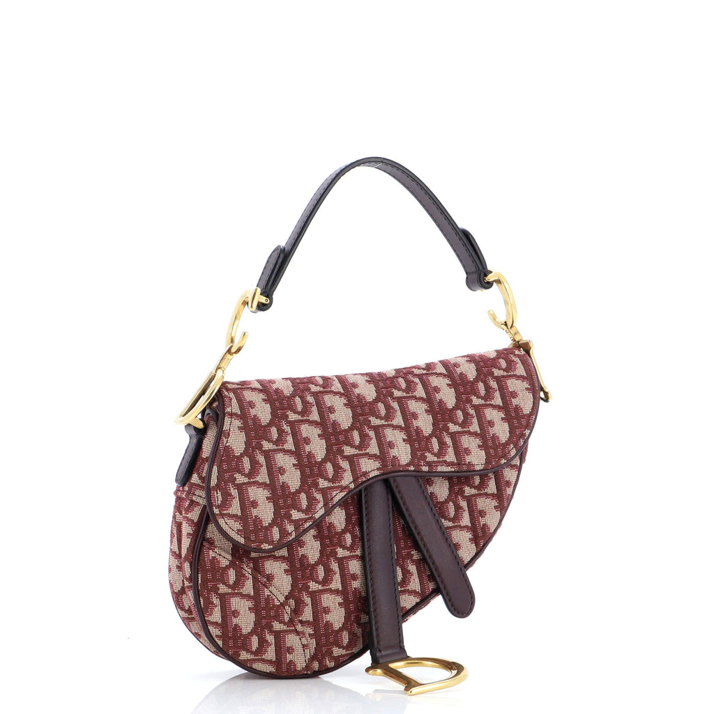Saddle Handbag Oblique Canvas Mini