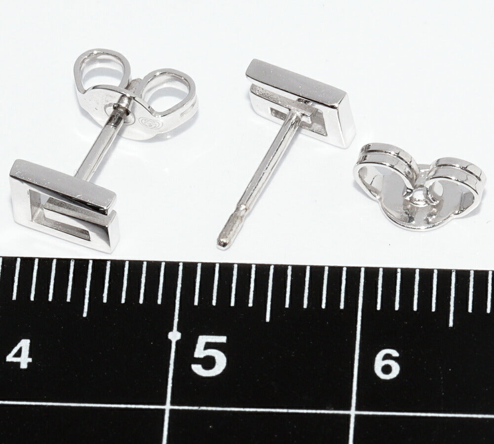 Gucci G Logo K18WG Earrings