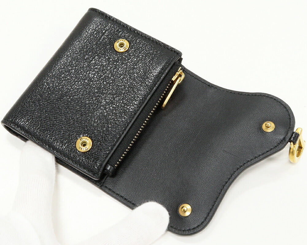 Dior Saddle Lotus Wallet Goatskin Wallet