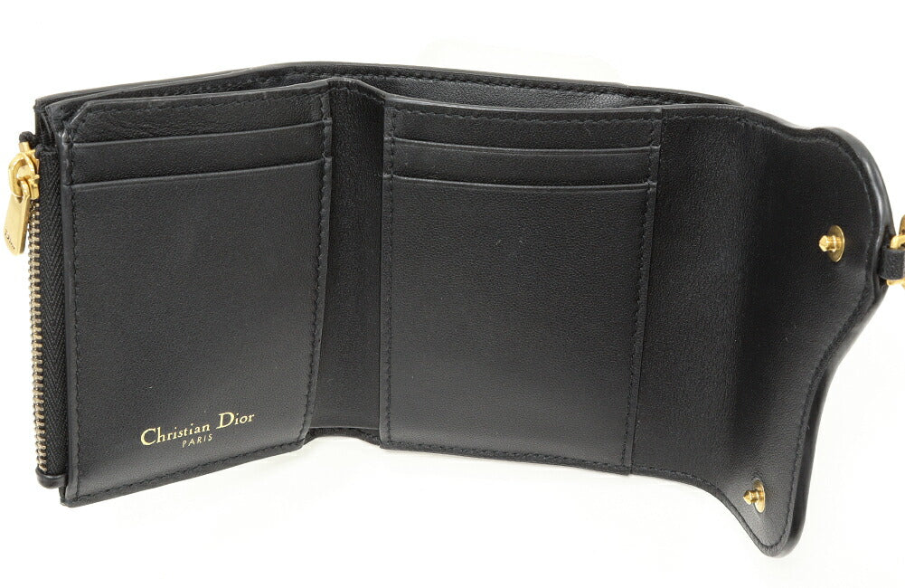 Dior Saddle Lotus Wallet Goatskin Wallet