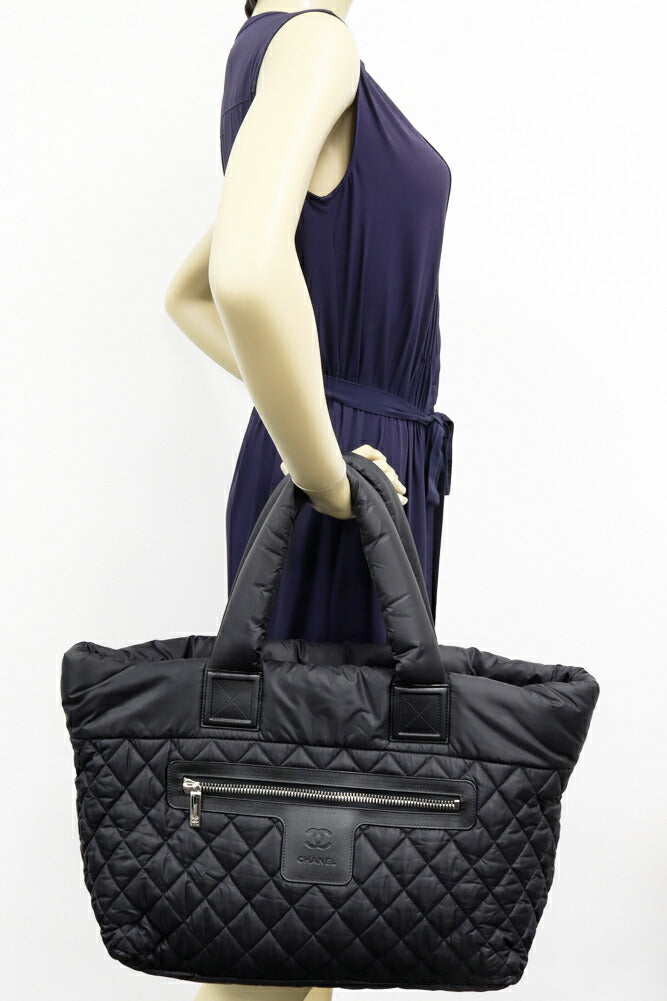 Chanel Coco Cocoon Nylon Calfskin Tote Bag