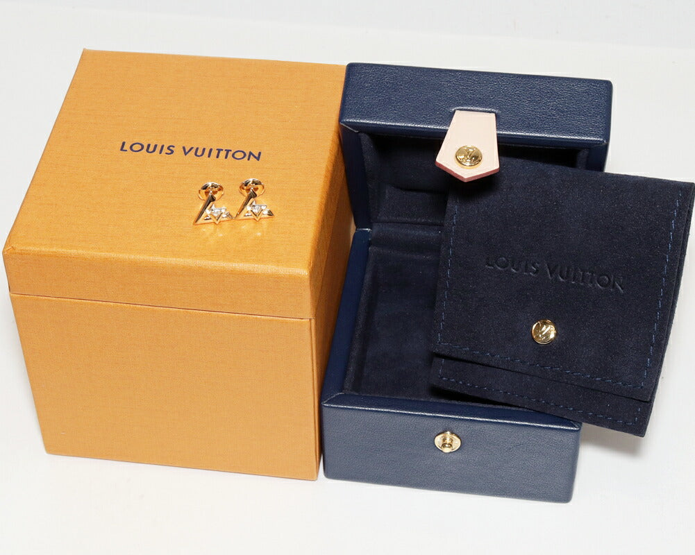 Louis Vuitton LV Volt One Au750 Diamond Earrings