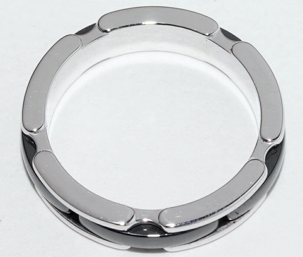 Chanel J12 Ultra Collection K18WG Black Ceramic Ring Size 51