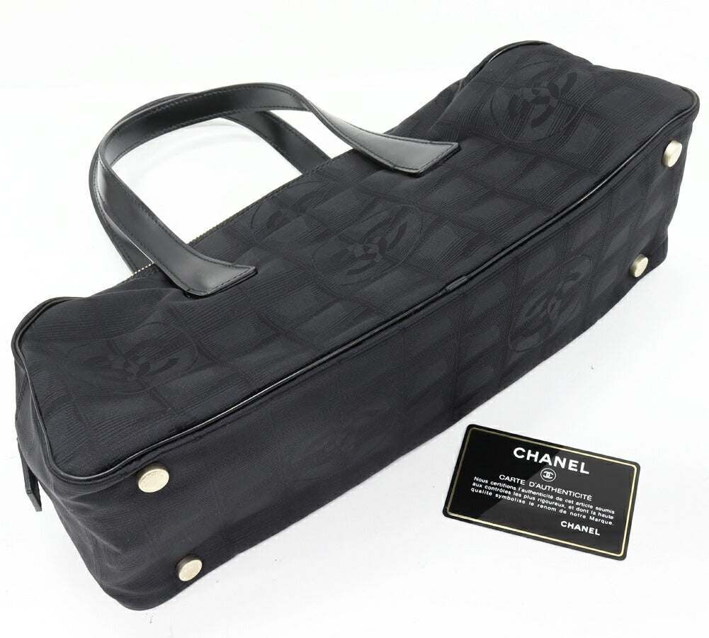 Chanel New Travel Line Nylon Calfskin Handbag