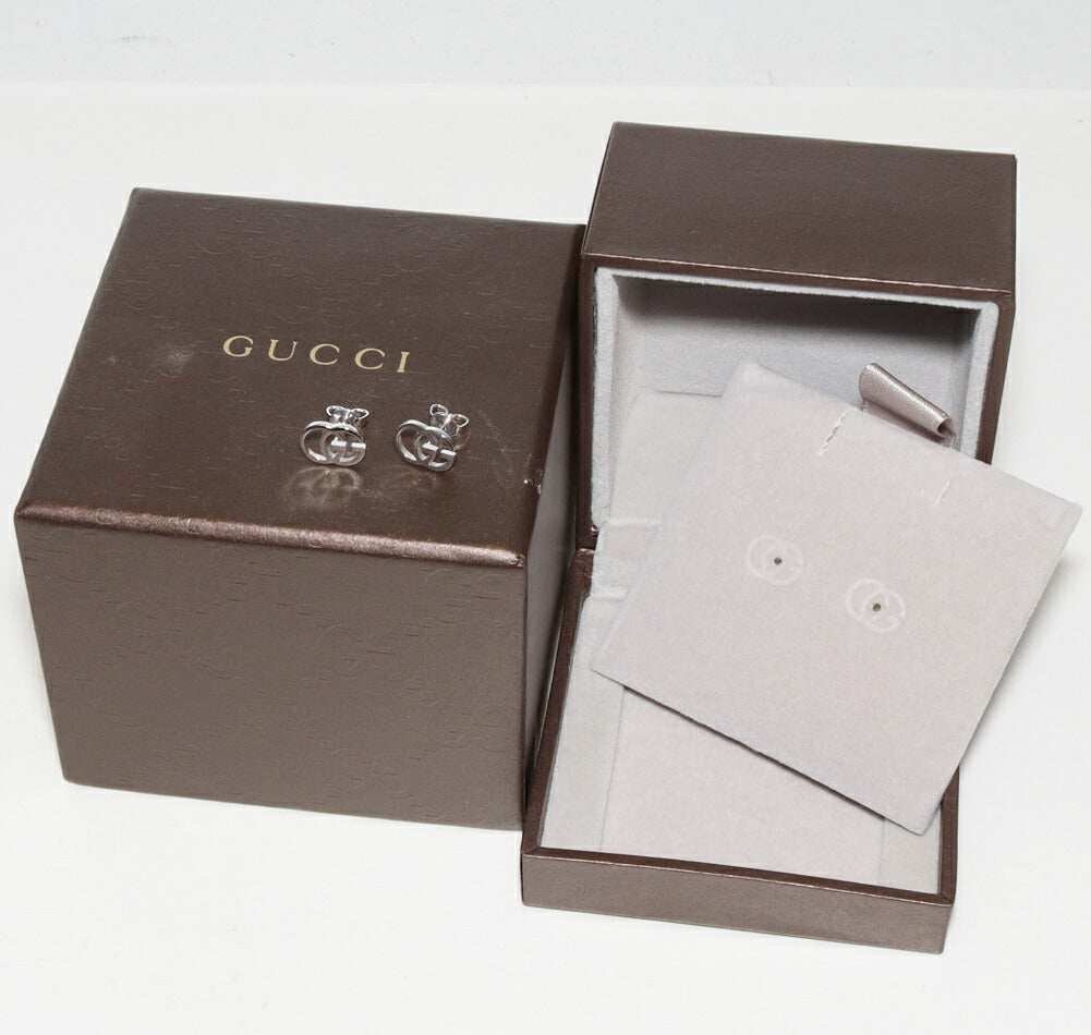 Gucci GG Studs K18WG Earrings Limited