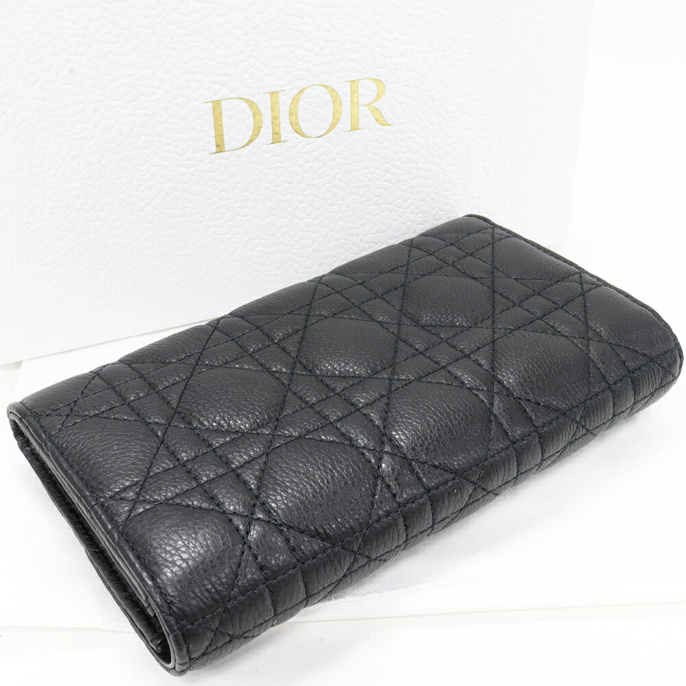 Dior Dior Caro Calfskin Long Wallet