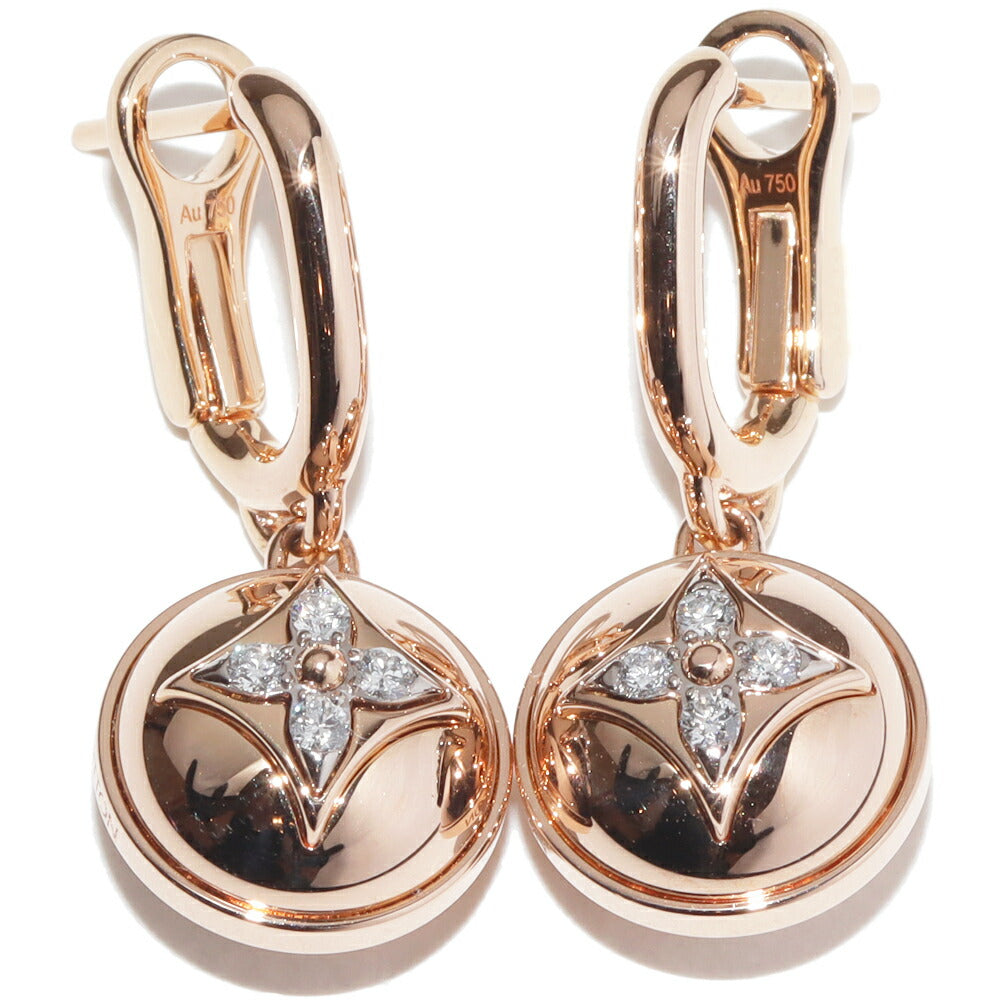 Louis Vuitton Blossom Au750 Diamond Earrings