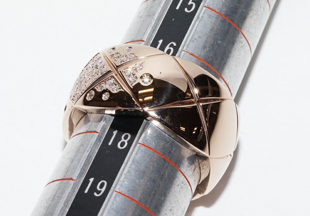 Chanel Coco Crush Au750 Diamond Ring Size 17