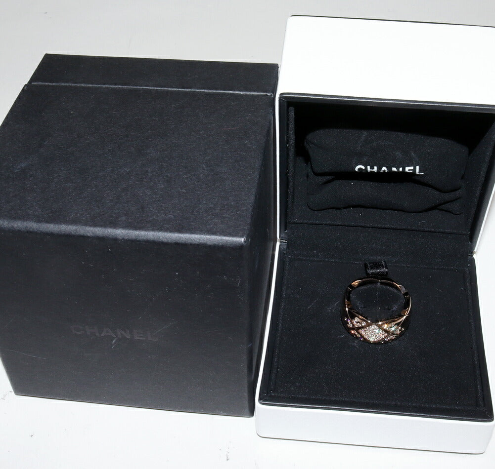 Chanel Coco Crush Au750 Diamond Ring Size 17
