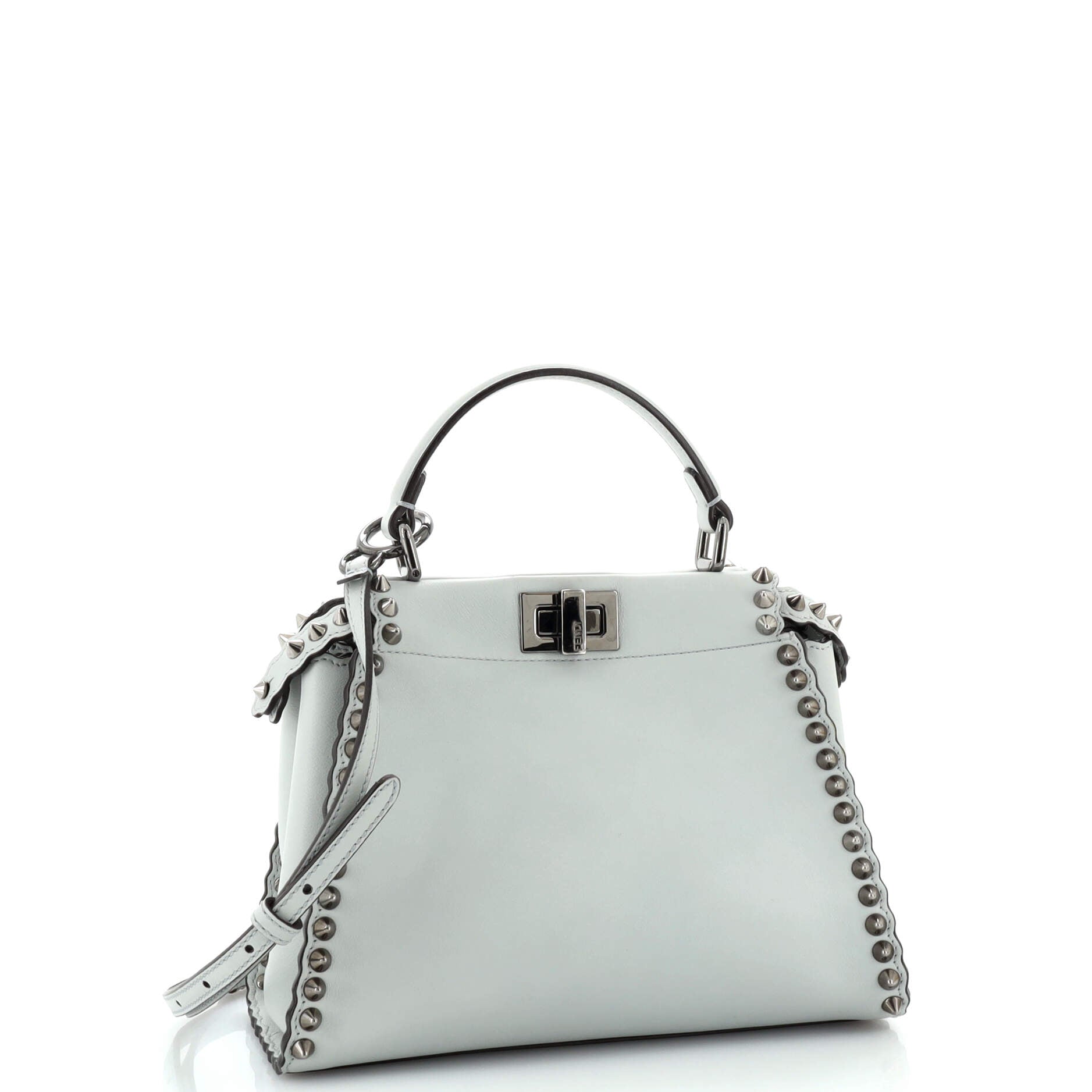 Peekaboo Bag Leather with Studded Detail Mini
