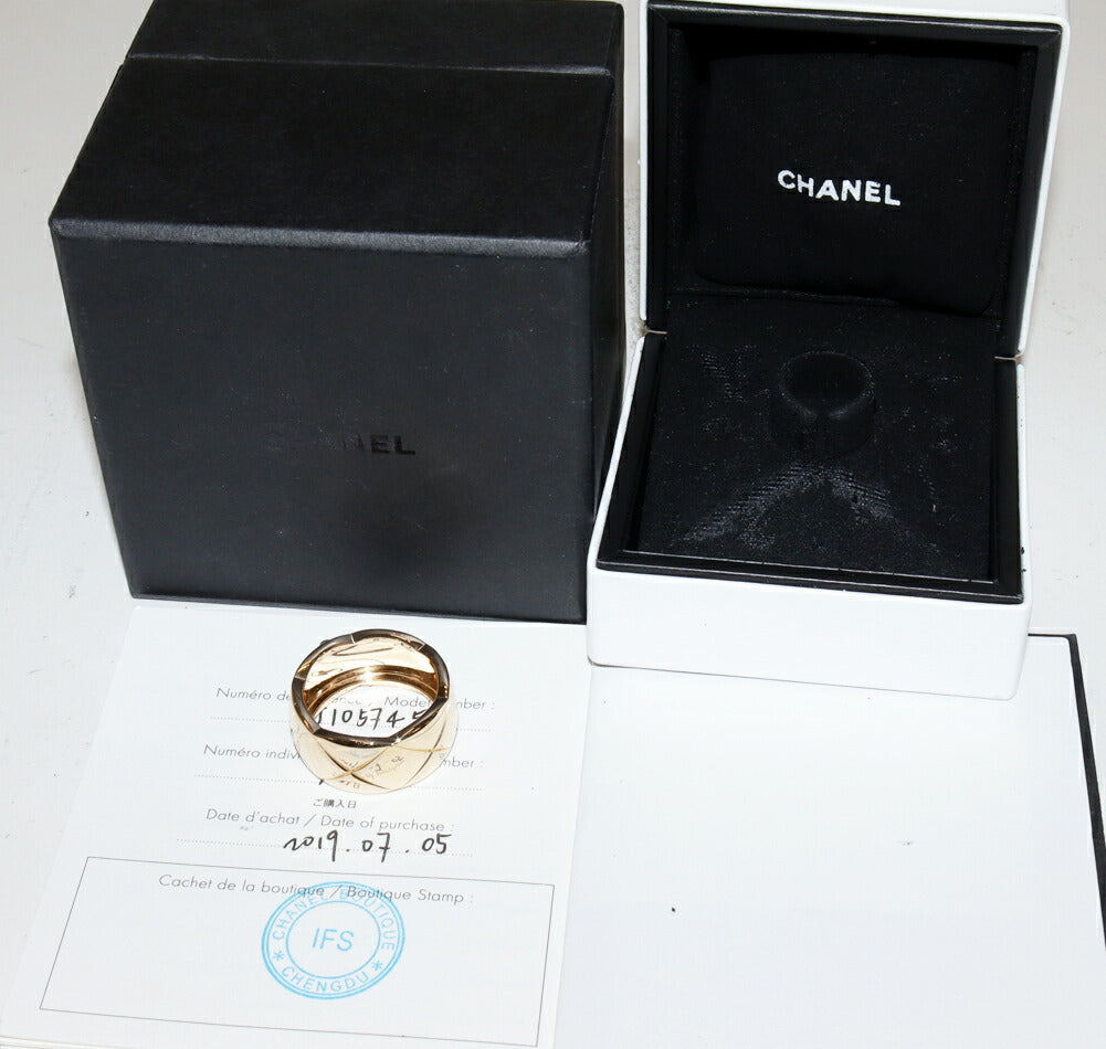 Chanel Coco Crush Au750 Ring Size 19
