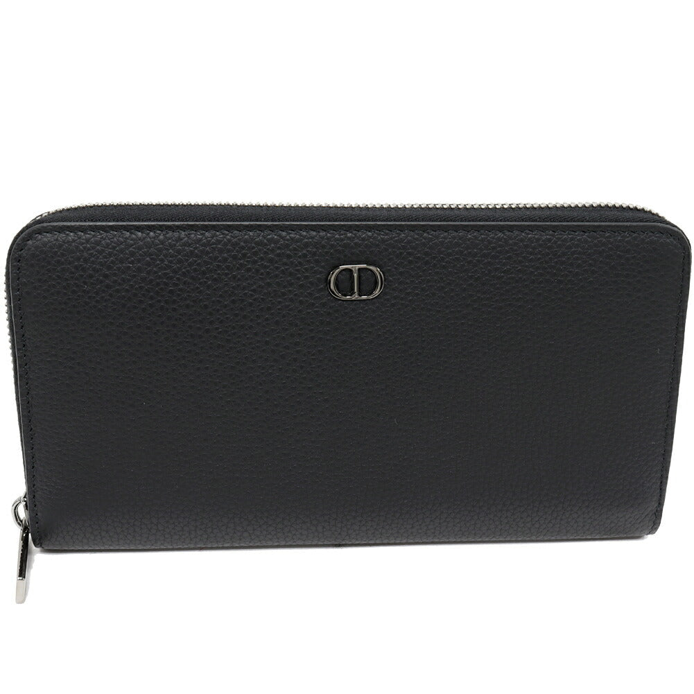 Dior Icon Grained Calfskin Long Zip Wallet