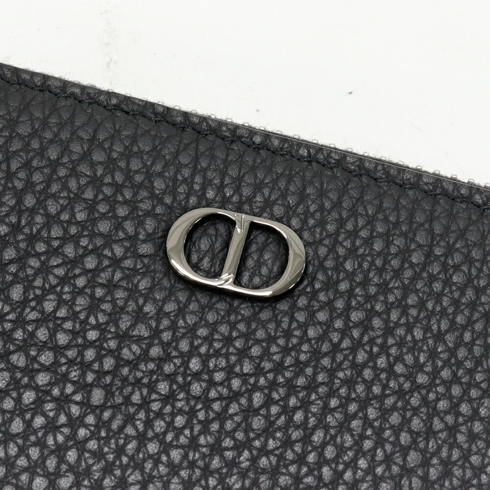 Dior Icon Grained Calfskin Long Zip Wallet