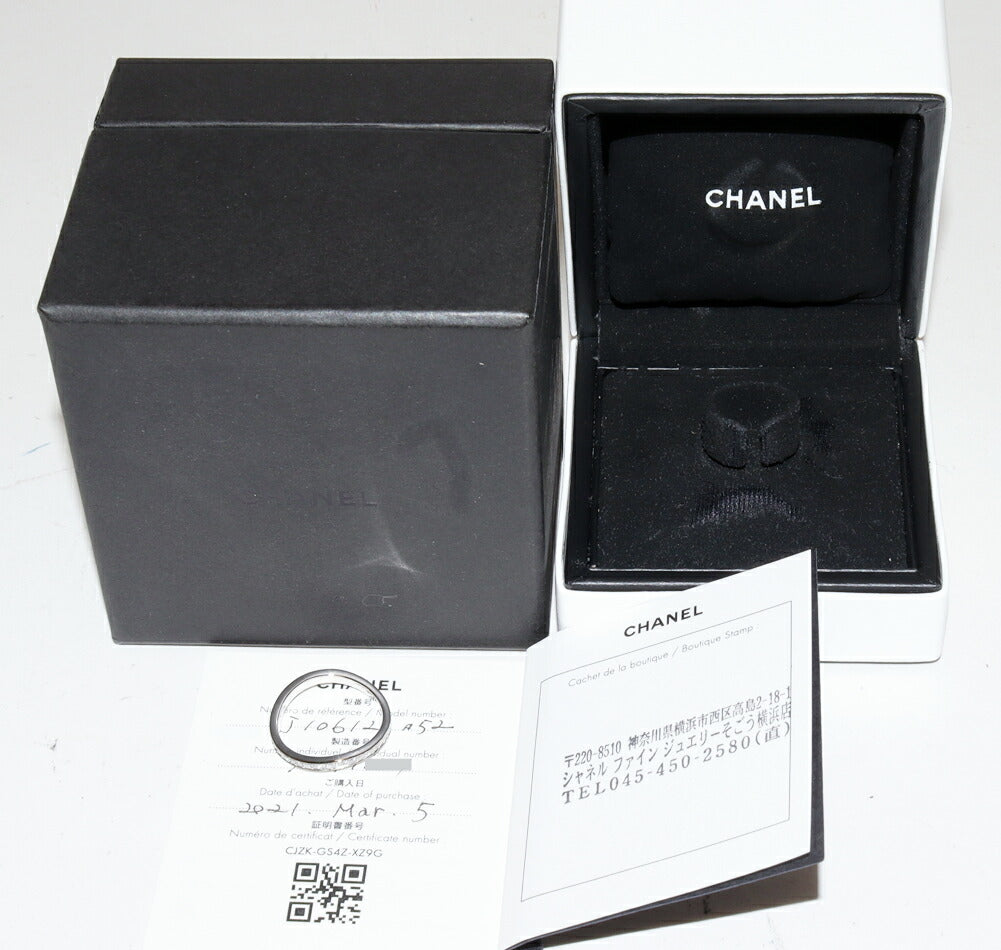 Chanel Ruban de Chanel Pt950 Diamond Ring Size 11.5