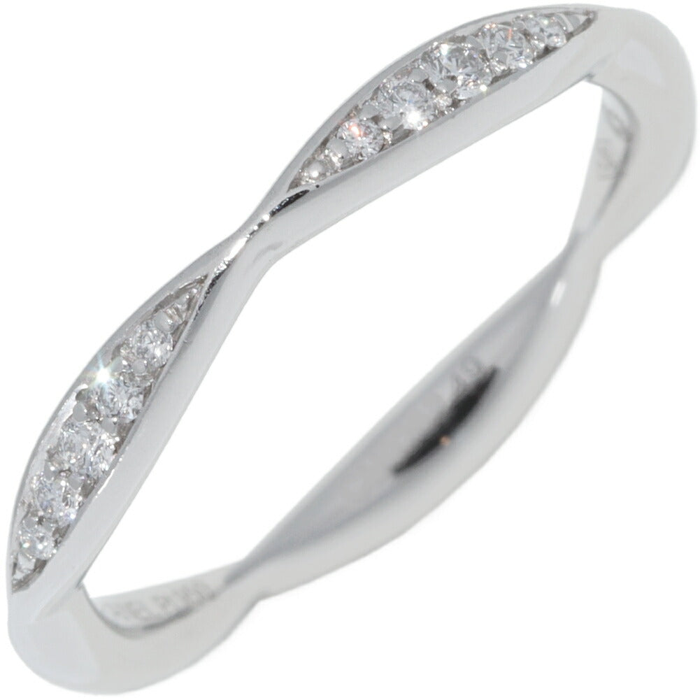 Chanel Camelia Pt950 Diamond Ring Size 8