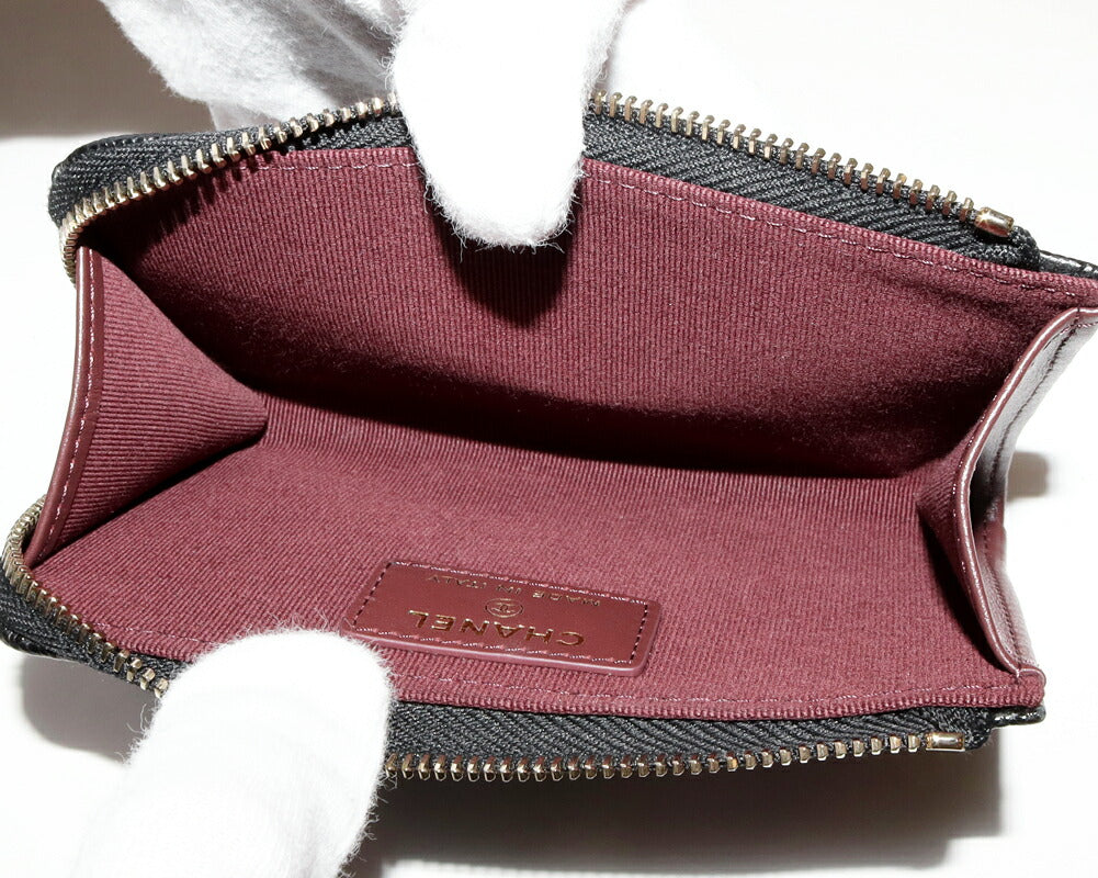 Chanel Classic Grained Shiny Calfskin  Coin Case