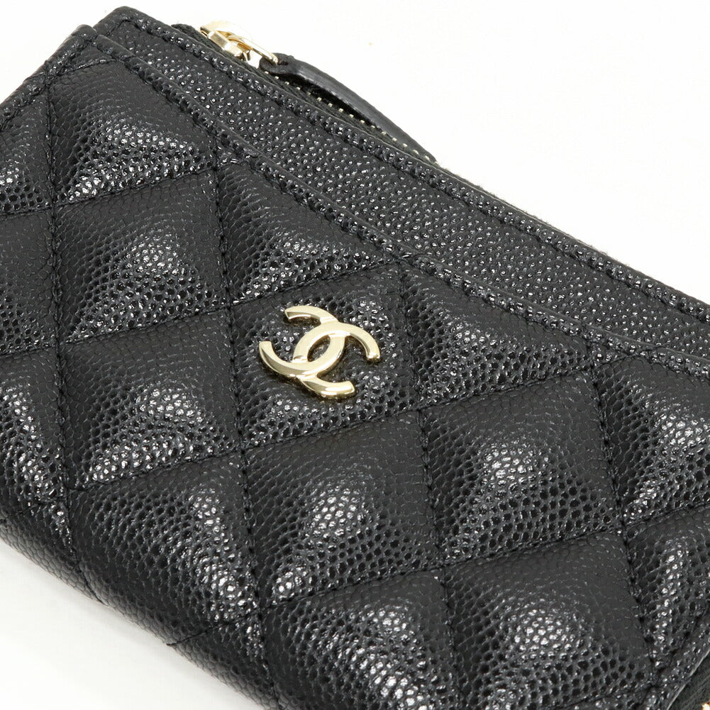 Chanel Classic Grained Shiny Calfskin  Coin Case