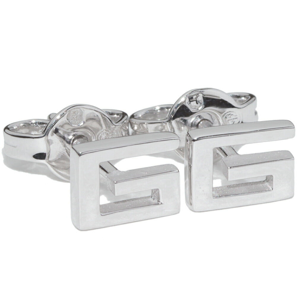 Gucci G Logo K18WG Stud Earrings