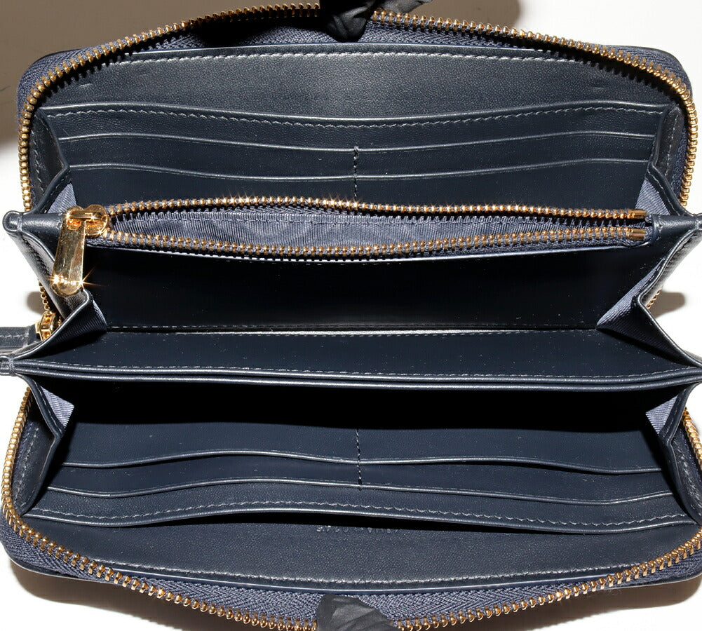 Dior 30 Montaigne Voyageur Oblique Jacquard Canvas Calfskin Long Zip Wallet