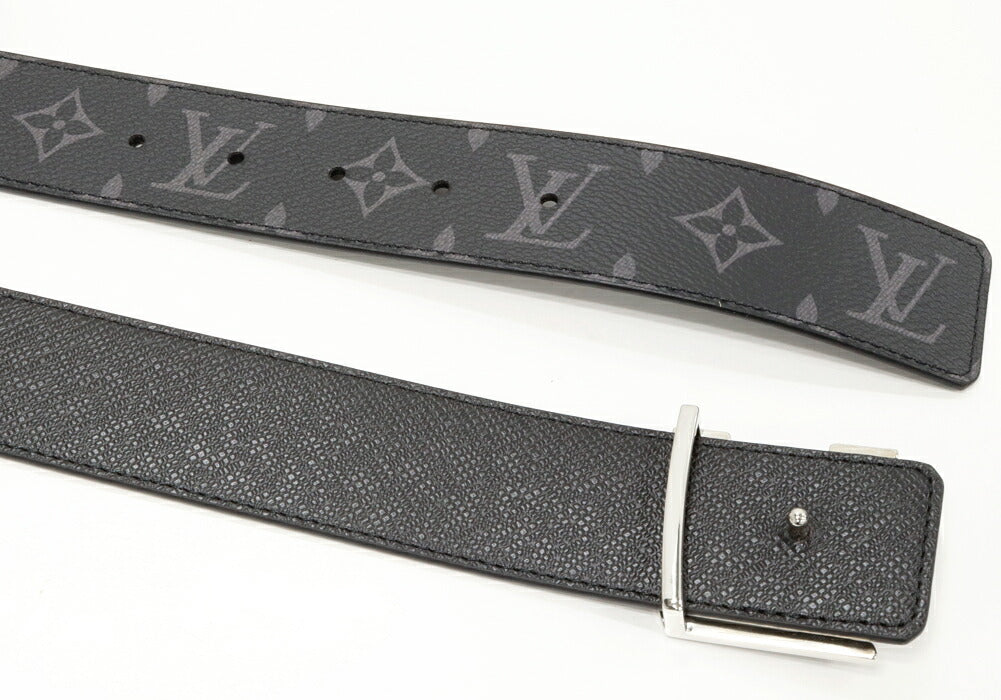 Louis Vuitton LV Initiales Monogram Eclipse Taiga Belt