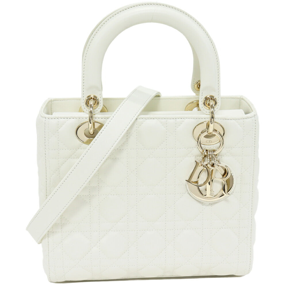 Christian Dior Lady Dior Lambskin 2way Bag