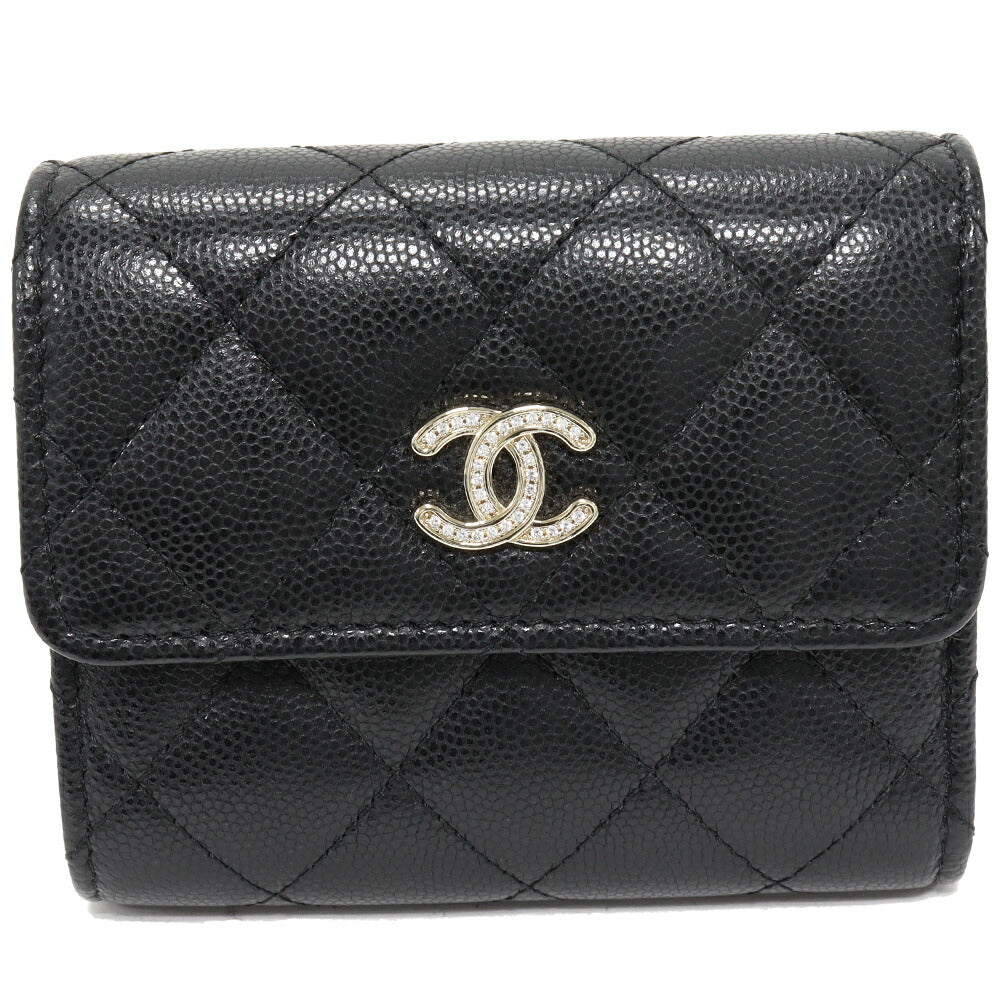 Chanel Classic Small Wallet Caviar Skin Wallet