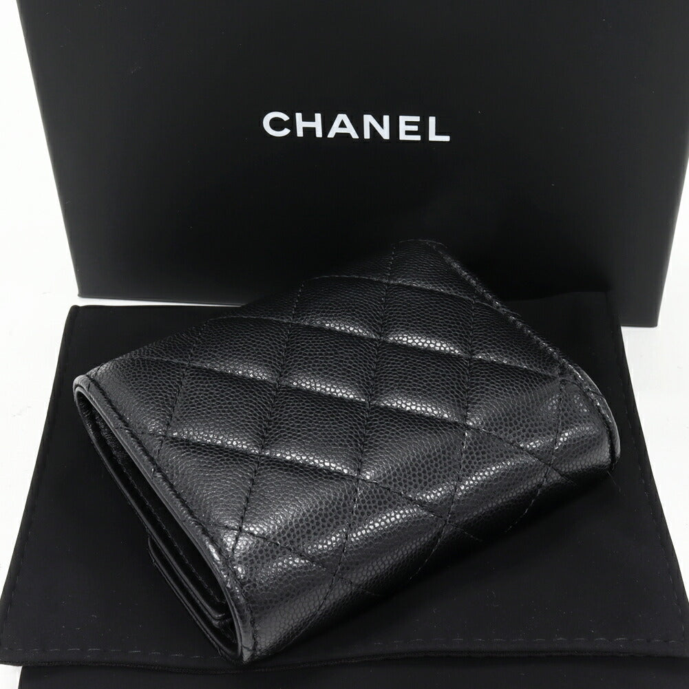 Chanel Classic Small Wallet Caviar Skin Wallet