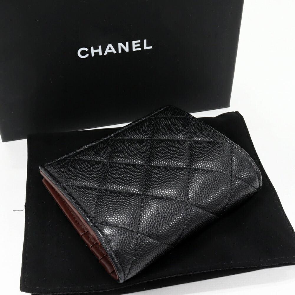 Chanel Matelassé Caviar Skin Wallet