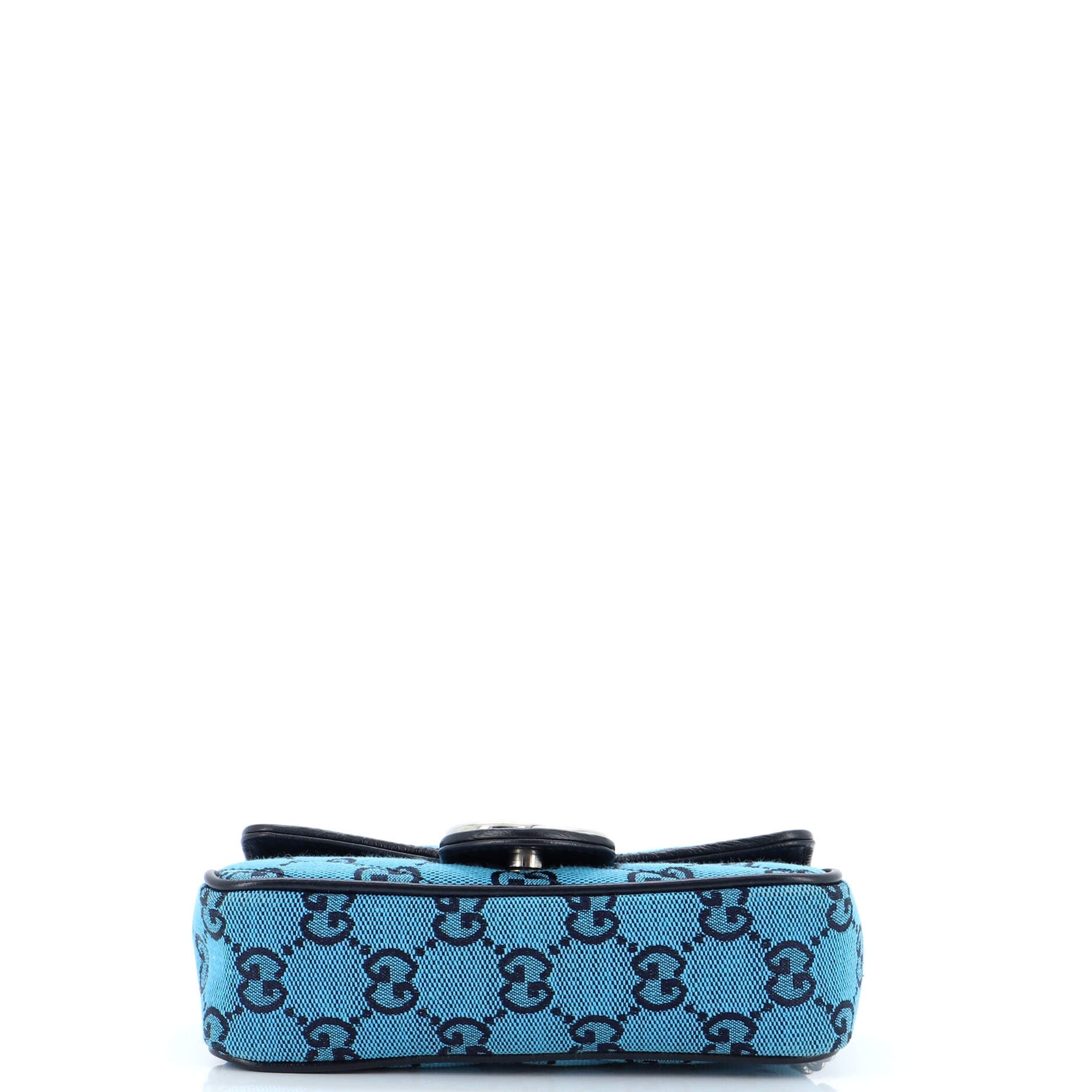 GG Marmont Flap Bag Diagonal Quilted GG Canvas Super Mini