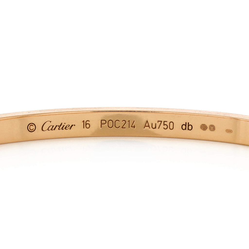 Love 6 Diamond Bracelet 18K Rose Gold and Diamonds Small