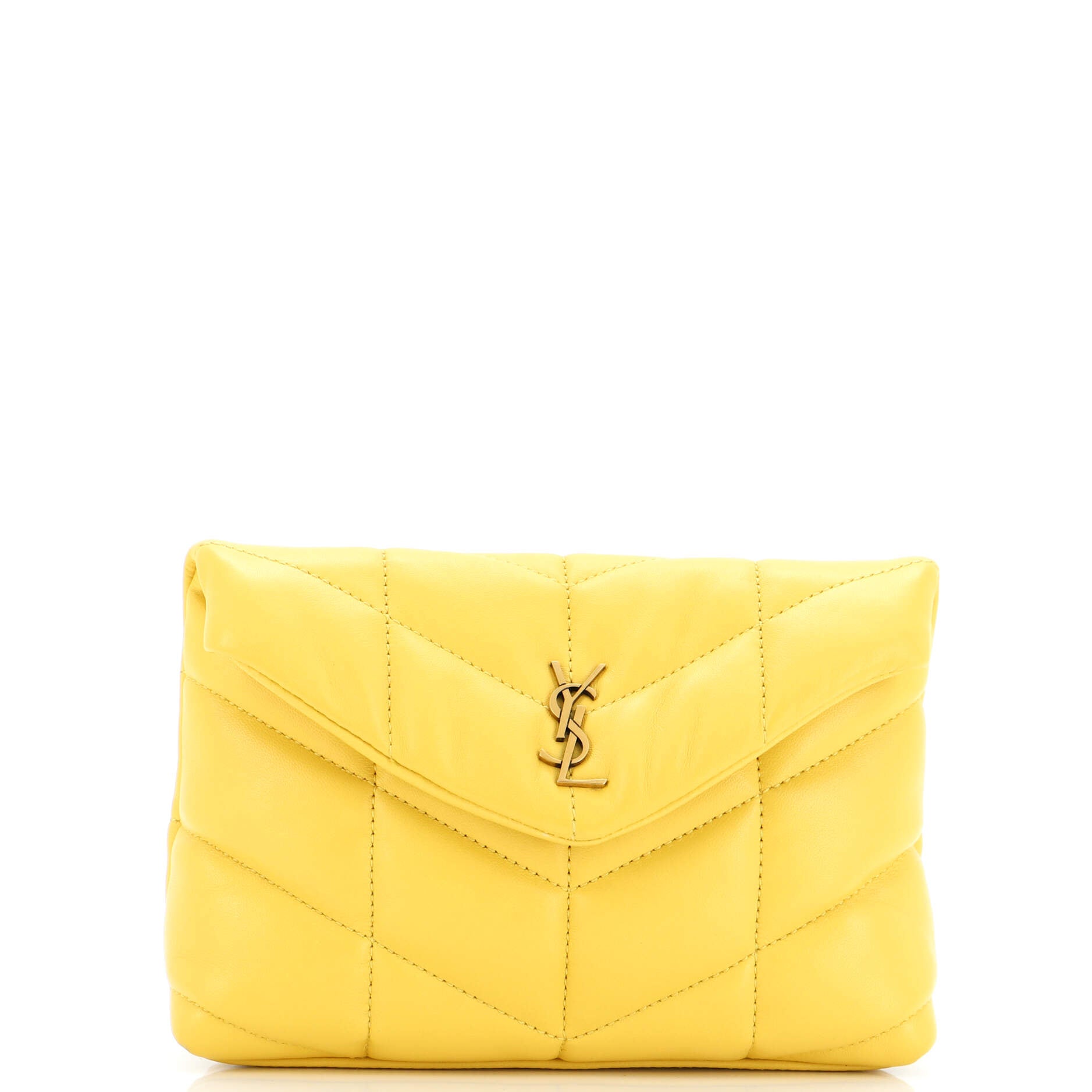 LouLou Puffer Clutch Leather Small