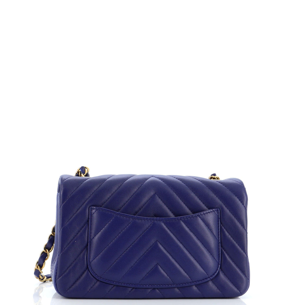 Classic Single Flap Bag Chevron Lambskin Mini